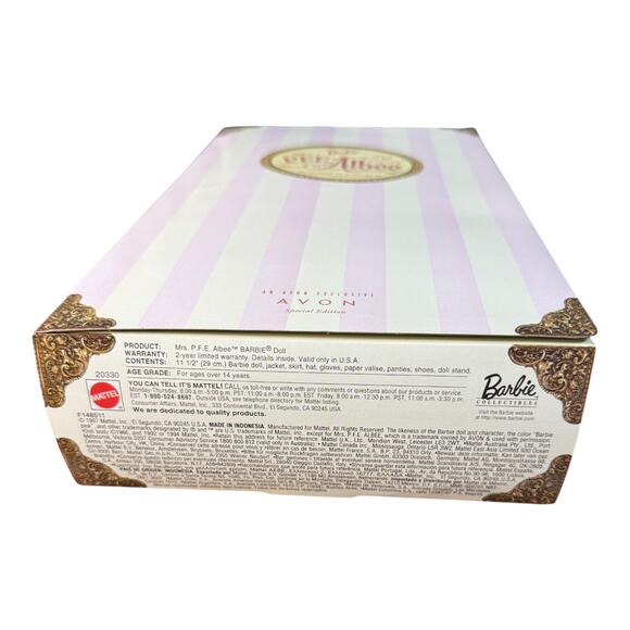 Barbie As Avon Exclusive Mrs. P.F.E. Albee 1997 Special Edition Mattel #20330 - Picture 8 of 9